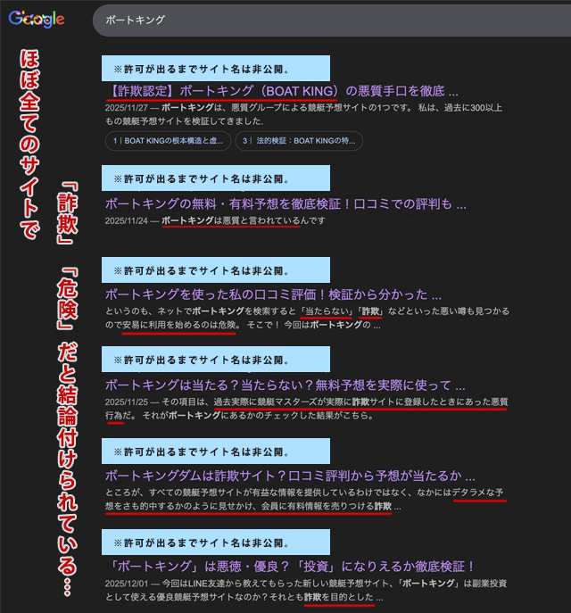 ボートキングの検索結果の画像